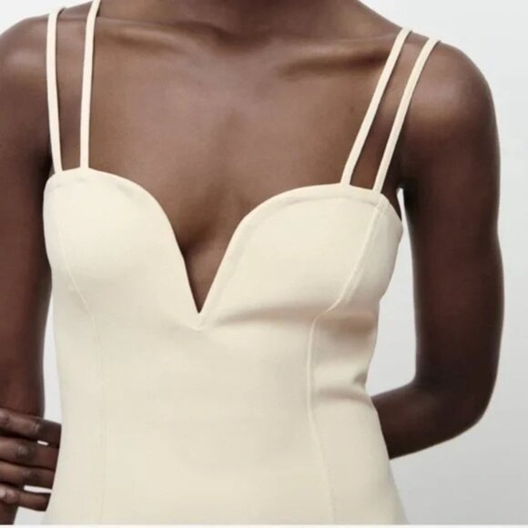 Zara Sweetheart Neckline Dress NWT L ✨✨ - Picture 2 of 10